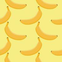 exotisch naadloos patroon met geel bananen Aan kleurrijk achtergrond. gekleurde banaan naadloos patroon Aan achtergrond illustratie vector