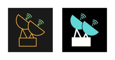 twee satellieten vector icoon