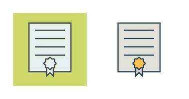 certificaat vector pictogram