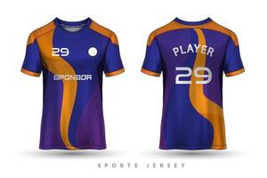 voetbal trui en t-shirt sport mockup sjabloon grafisch ontwerp voor voetbal kit vector