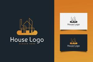 onroerend goed logo met creatief concept vector