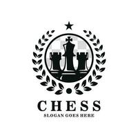 schaak logo ontwerp vector illustratie