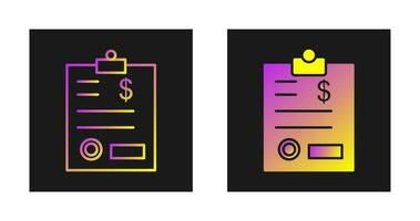 factuur vector pictogram