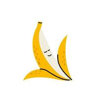 slapen banaan karakter vector