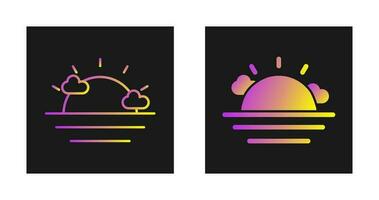 zonsondergang vector pictogram