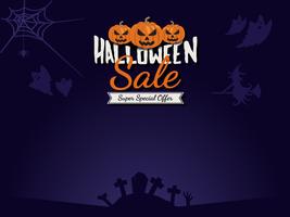 Halloween verkoop achtergrond vector