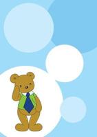 kleine beer cartoon karakter vector ontwerp