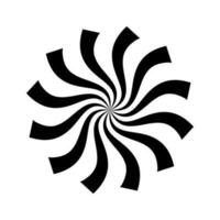 zwart beweging kolken spiraal cirkel logo vector illustratie