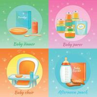 babyvoeding ontwerp concept vectorillustratie vector