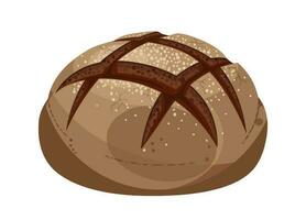 rogge brood geïsoleerd vector illustratie