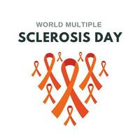 een poster van wereld meerdere sclerose dag vector