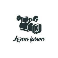 film camera logo ontwerp vector