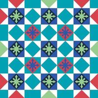 vintage peranakan culturele tegel geometrische naadloze patroon in Georgetown Penang Maleisië vector
