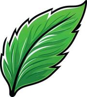 cartoon groen blad vector