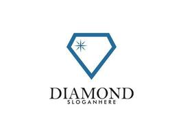 creatief diamantlogo en pictogramontwerpsjabloon vector