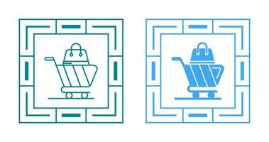 winkelwagen vector pictogram