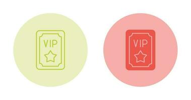 vip ticket vector icoon