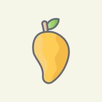 mango verse vectorillustratie pictogram vector