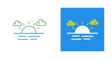 zonsondergang vector pictogram