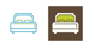 hotel bed vector icoon