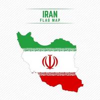 vlag kaart van iran vector