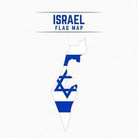 vlag kaart van israël vector