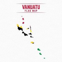 vlag kaart van vanuatu vector