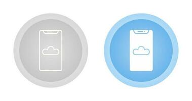 mobiel wolk vector icoon