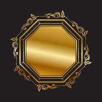 wijnoogst ornament luxe gouden kader vector