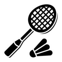 trendy vectorontwerp van badminton vector