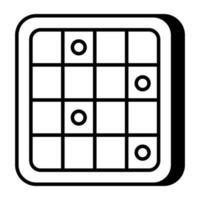 perfect ontwerp icoon van bingo spel vector