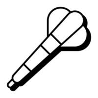 modern design icoon van dart pin vector