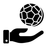 modern design icoon van voetbal vector