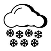 sneeuwval icoon in perfect ontwerp vector
