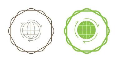 wereldbol vector pictogram