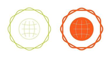 wereldbol vector pictogram