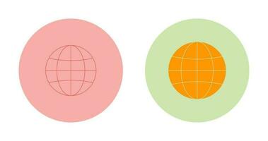 wereldbol vector pictogram