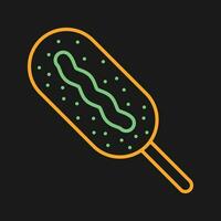 Corn dog vector icoon