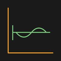 cosinus diagram vector icoon