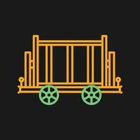 trolley vector pictogram vector