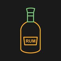 fles van rum vector icoon
