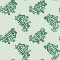 bladeren en flora paisley ornament patroon vector