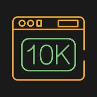 10k vector icoon