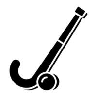 een solide ontwerp icoon van hockey vector