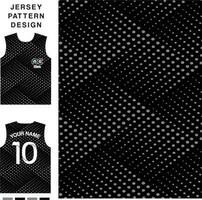 abstract halftone concept vector Jersey patroon sjabloon voor het drukken of sublimatie sport- uniformen Amerikaans voetbal volleybal basketbal e-sport wielersport en visvangst vrij vector.