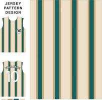 gestreept concept vector Jersey patroon sjabloon voor het drukken of sublimatie sport- uniformen Amerikaans voetbal volleybal basketbal e-sport wielersport en visvangst vrij vector.