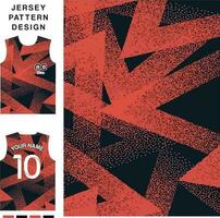 abstract grunge driehoek concept vector Jersey patroon sjabloon voor het drukken of sublimatie sport- uniformen Amerikaans voetbal volleybal basketbal e-sport wielersport en visvangst vrij vector.