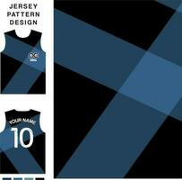 gestreept dubbel blauw concept vector Jersey patroon sjabloon voor het drukken of sublimatie sport- uniformen Amerikaans voetbal volleybal basketbal e-sport wielersport en visvangst vrij vector.