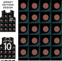 abstract cirkel patroon concept vector Jersey patroon sjabloon voor het drukken of sublimatie sport- uniformen Amerikaans voetbal volleybal basketbal e-sport wielersport en visvangst vrij vector.