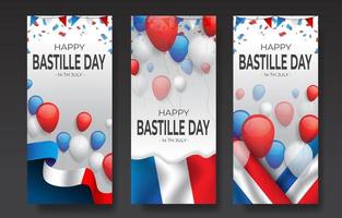 bastille dag dag banner concept vector